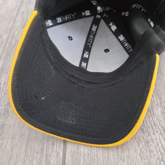 Pittsburgh Steelers New Era NFL Flex Fit Hat Black/Yellow Size M/L - Picture 5 of 8